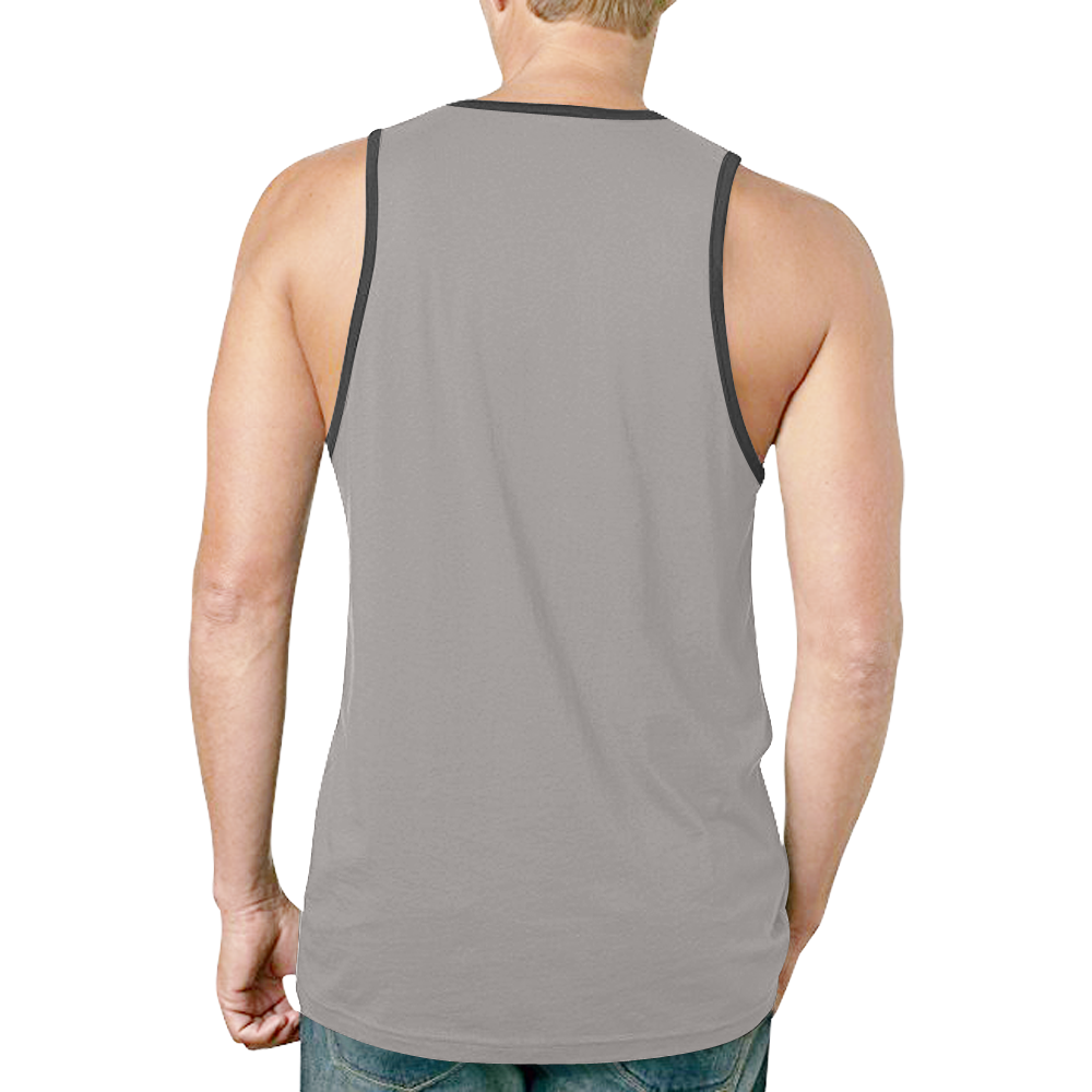 Ash New All Over Print Tank Top for Men (Model T46)