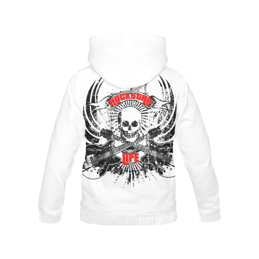 Rockstar Life Hoodie All Over Print Hoodie for Men/Large Size (USA Size) (Model H13)