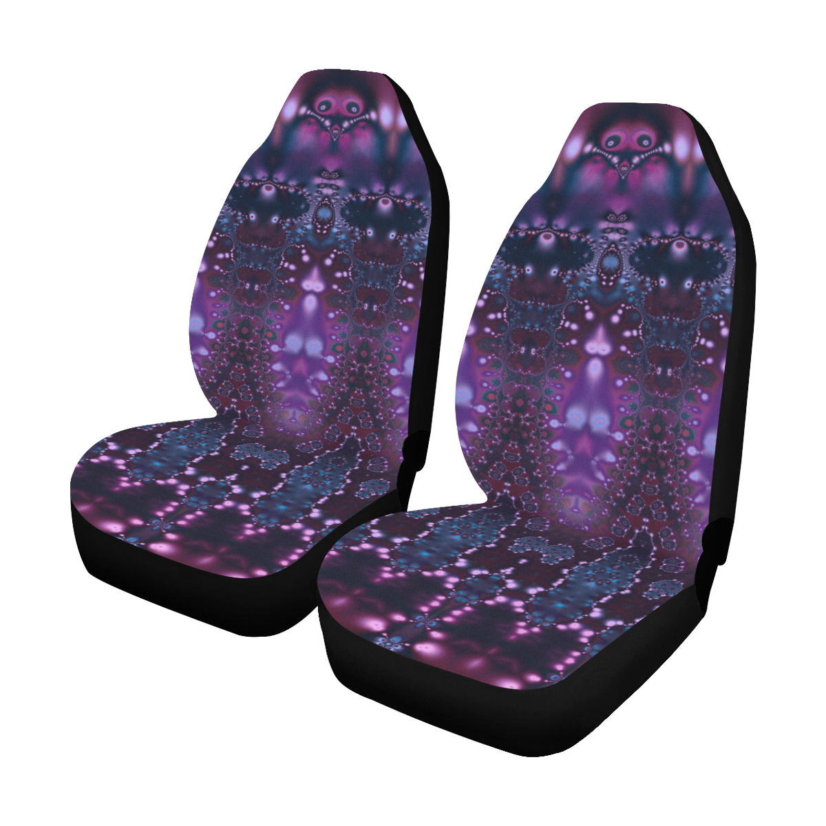 Sweet Purple Night Puiseux Car Seat Covers (Set of 2)