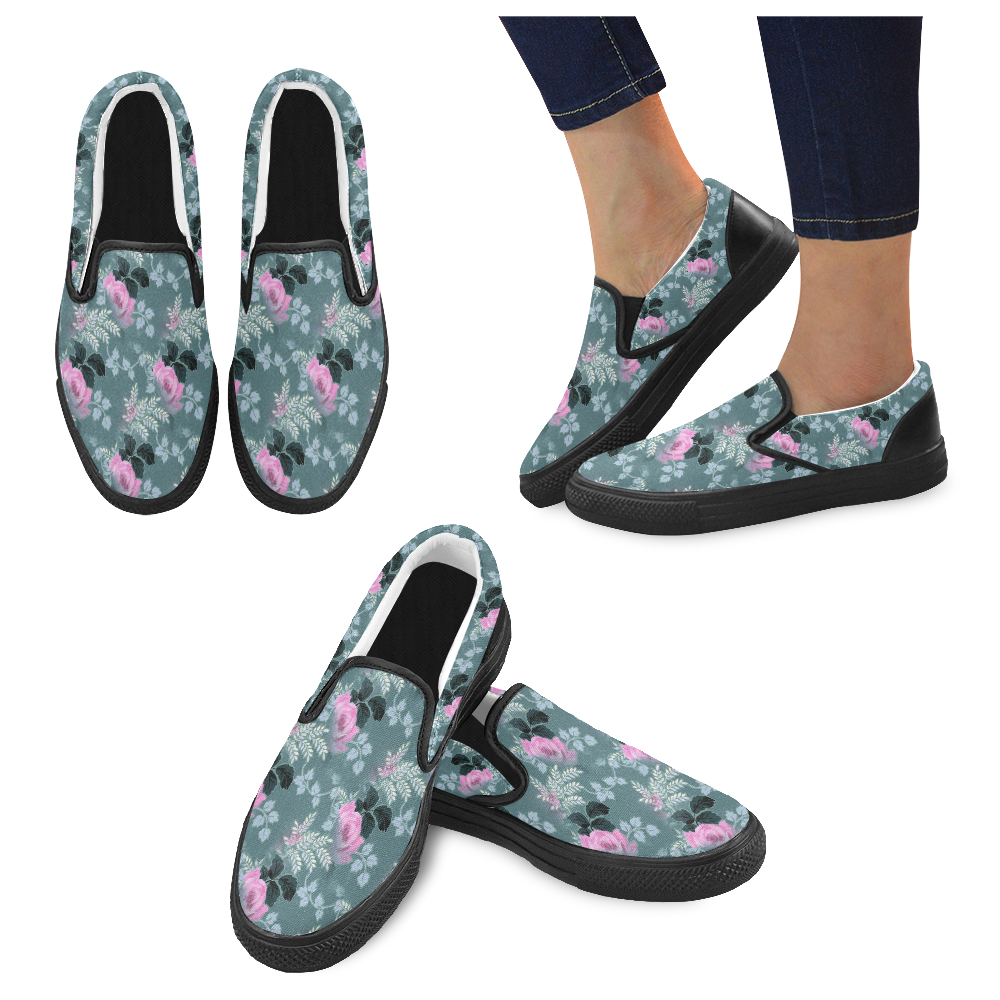 52st Women's Unusual Slip-on Canvas Shoes (Model 019)