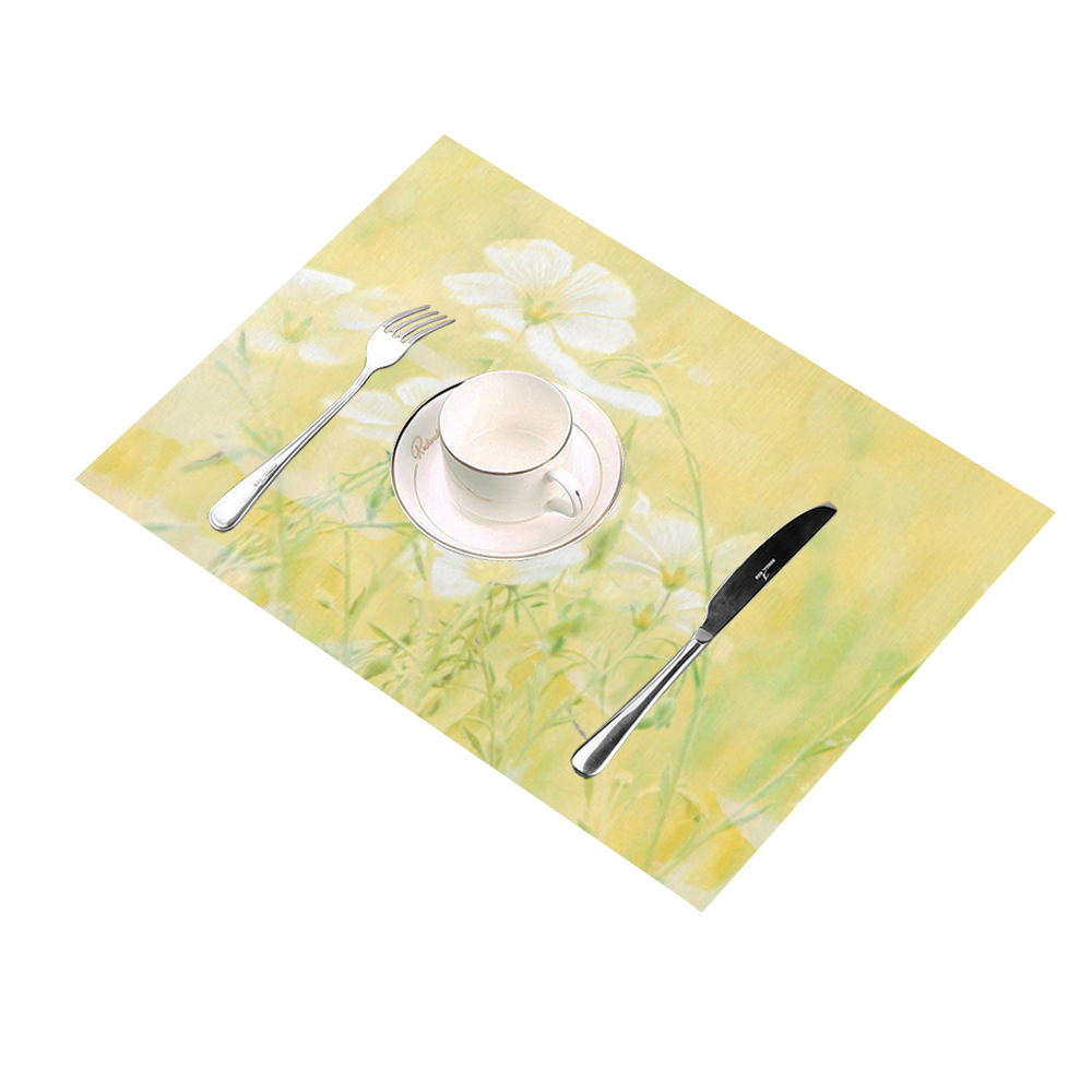wildflowers yellow Placemat 14’’ x 19’’ (Set of 4)