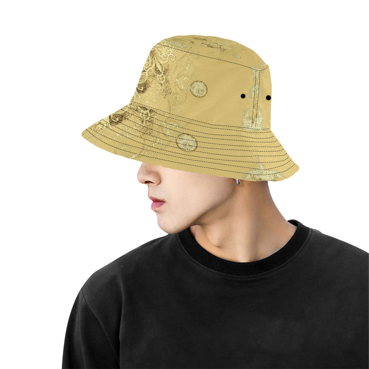 peacocq parade 15 All Over Print Bucket Hat for Men