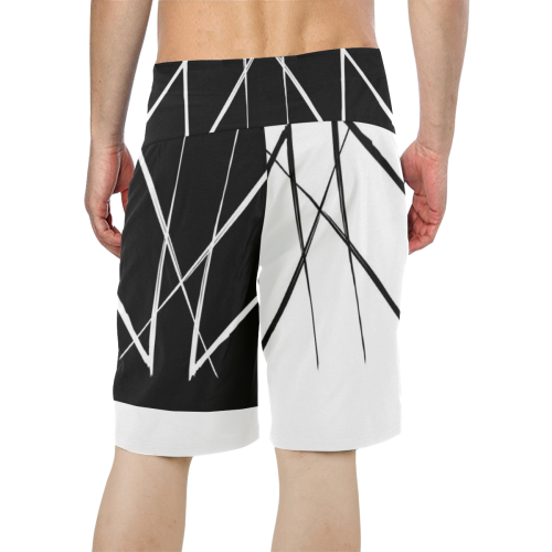 HALVZEEZ Men's All Over Print Board Shorts (Model L16)