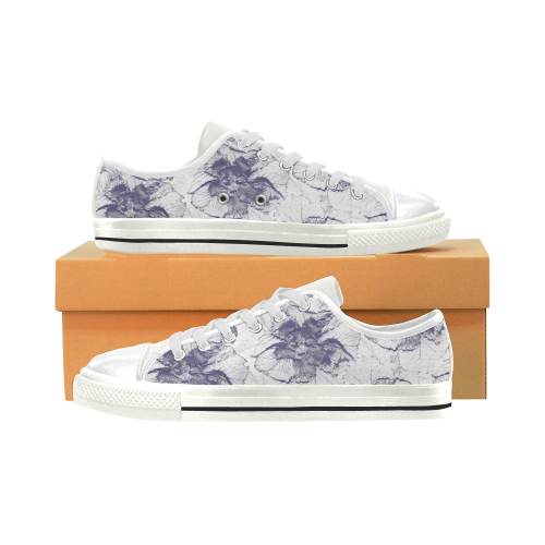 AFTERLIFE_BLUE Women's Classic Canvas Shoes (Model 018)