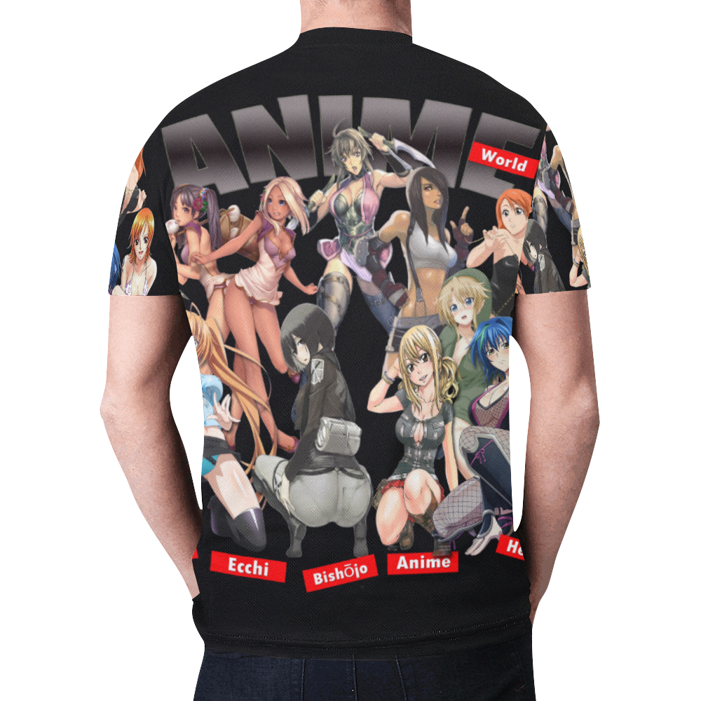 Anime world New All Over Print T-shirt for Men (Model T45)