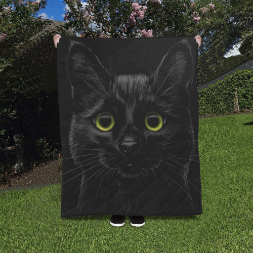 Black Cat Quilt 40"x50"