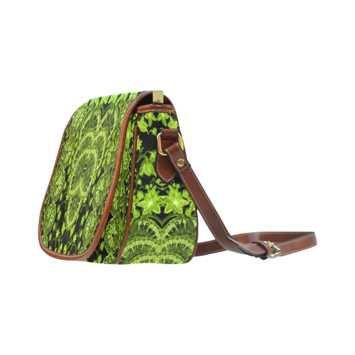 indian flowers 15 Saddle Bag/Small (Model 1649) Full Customization