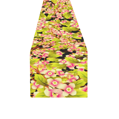 Flower Pattern Table Runner 14x72 inch