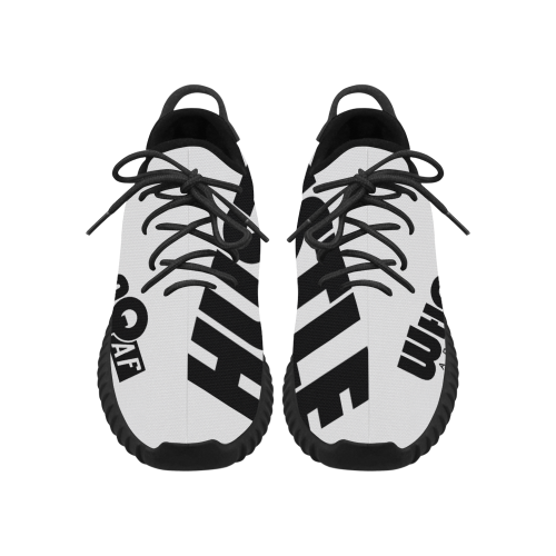 WhoaQ Hustle Runner Low Grus Men's Breathable Woven Running Shoes (Model 022)