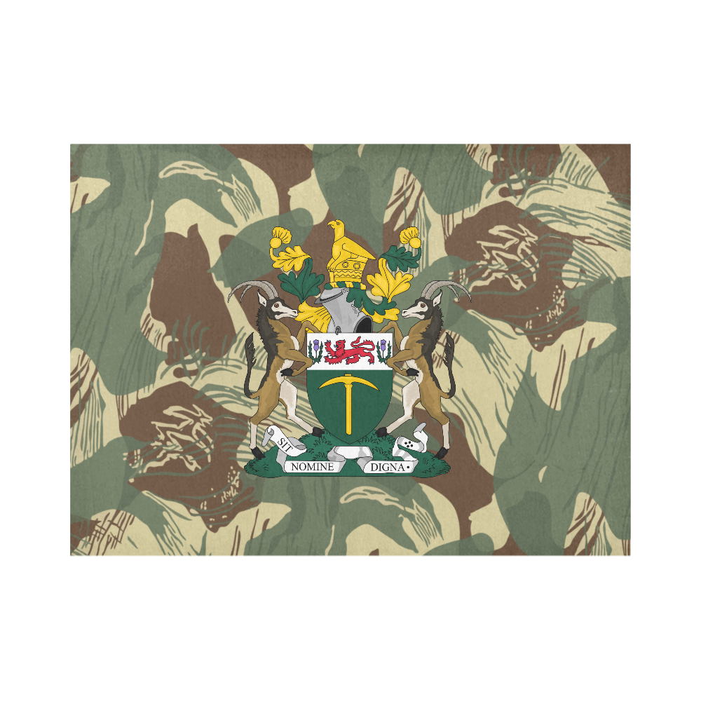 Rhodesian Brushstrokes Camouflage V2 Placemat 14’’ x 19’’