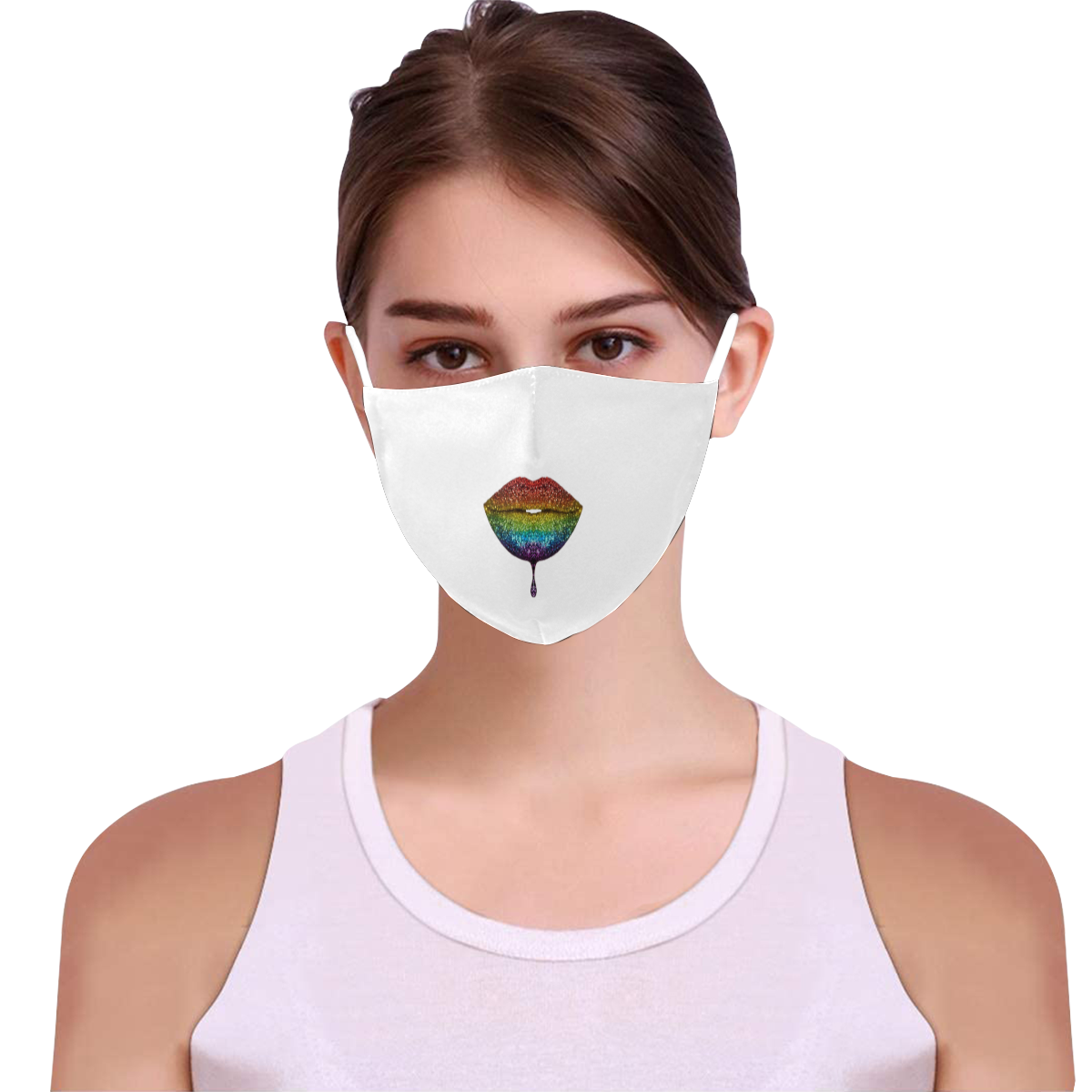 drip-lip-png-3-transparent 3D Mouth Mask with Drawstring (Pack of 3) (Model M04)