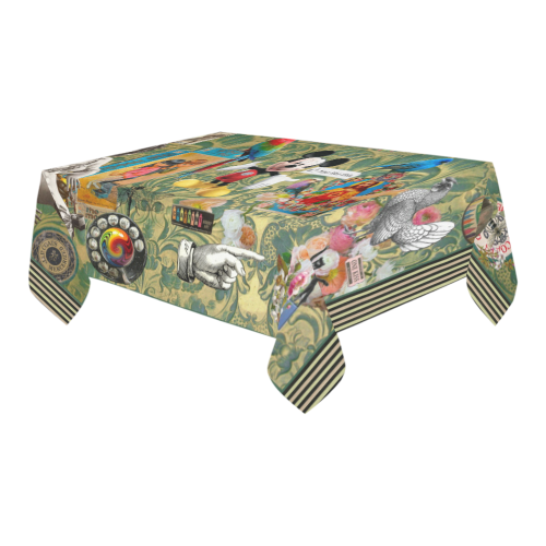 Your Childhood, My Childhood Cotton Linen Tablecloth 60" x 90"