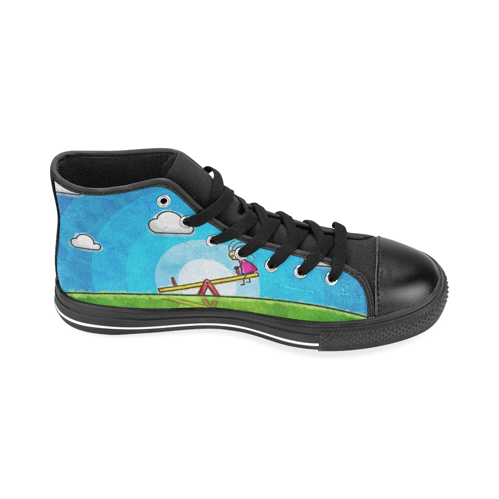 Imaginary Friend High Top Canvas Shoes for Kid (Model 017)