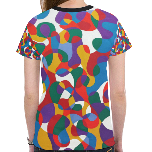 Michelle New All Over Print T-shirt for Women (Model T45)