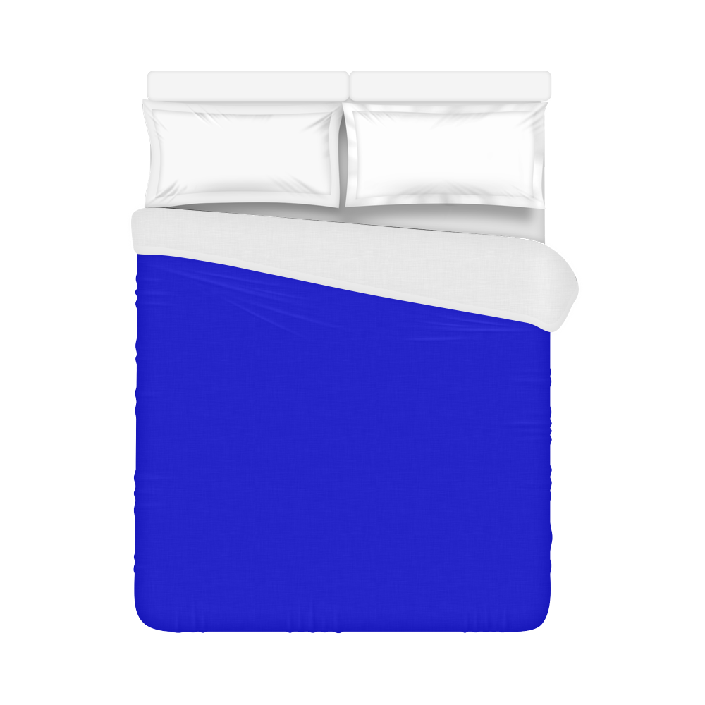 color medium blue Duvet Cover 86"x70" ( All-over-print)