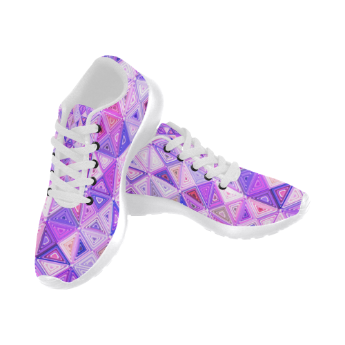 Colorful Geometric Pattern Women’s Running Shoes (Model 020)