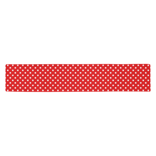Red polka dots Table Runner 14x72 inch