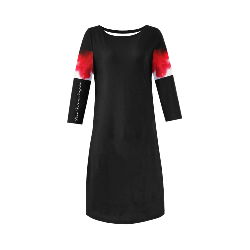 Red Rose #LoveDreamInspireCo Round Collar Dress (D22)