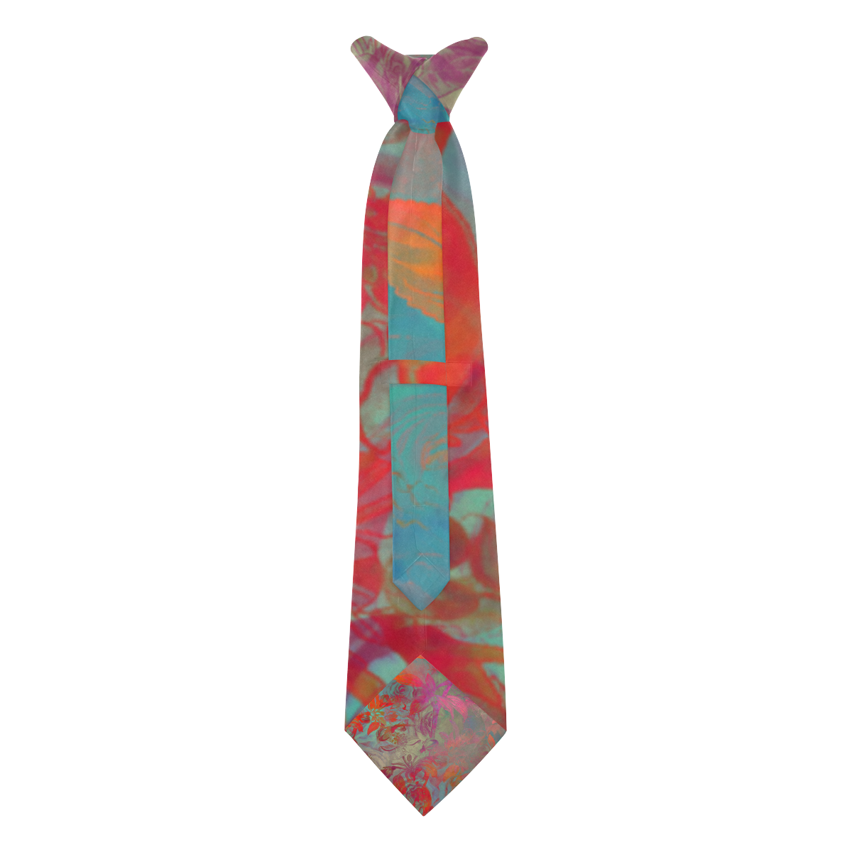 flowers #flowers #pattern Custom Peekaboo Tie with Hidden Picture