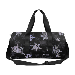 Snowflakes Blue Purple Duffle Bag (Model 1679)