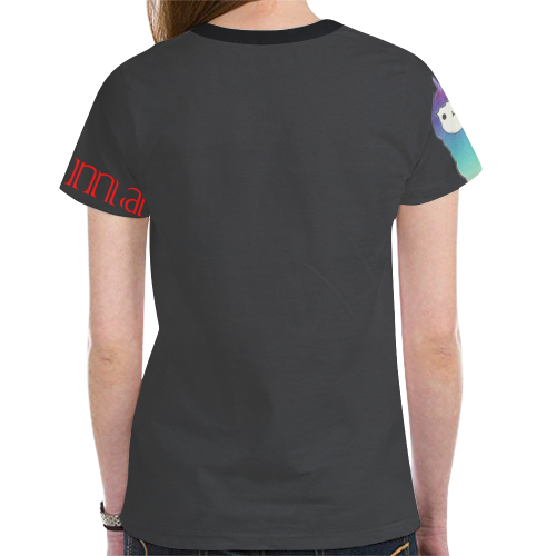 Drama Llama New All Over Print T-shirt for Women (Model T45)