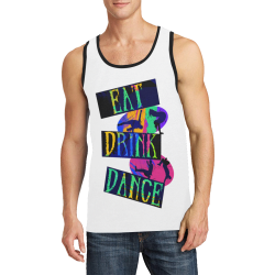 Break Dancing Colorful / White Men's All Over Print Tank Top (Model T57)