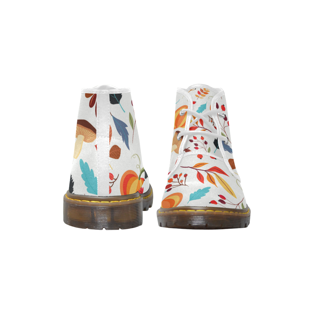 Autumn Mix Women's Canvas Chukka Boots/Large Size (Model 2402-1)