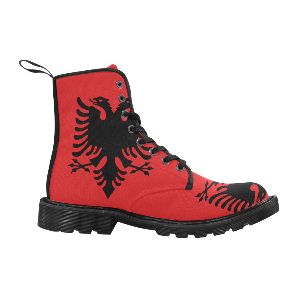 ALBANIA Martin Boots for Women (Black) (Model 1203H)