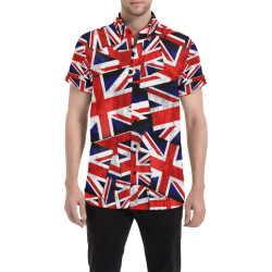 Union Jack British UK Flag Men's All Over Print Short Sleeve Shirt (Model T53)