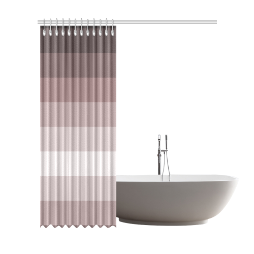 Grey multicolored stripes Shower Curtain 72"x84"