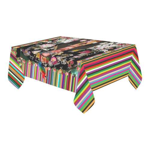 Frida Incognito Cotton Linen Tablecloth 60" x 90"