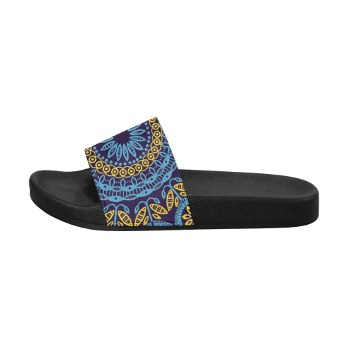 MANDALA PLANETS ALIGN Women's Slide Sandals (Model 057)