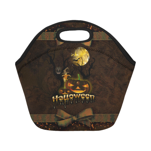 Halloween pumpkin Neoprene Lunch Bag/Small (Model 1669)