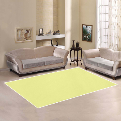 color canary yellow Area Rug7'x5'