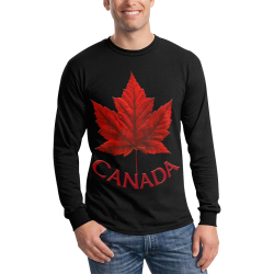 Canada Souvenir Long Sleeve Shirts Men's All Over Print Long Sleeve T-shirt (Model T51)