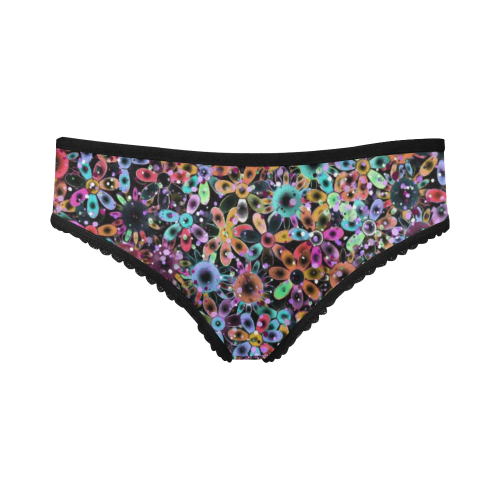Vivid floral pattern 4181C by FeelGood Women's All Over Print Girl Briefs (Model L14)