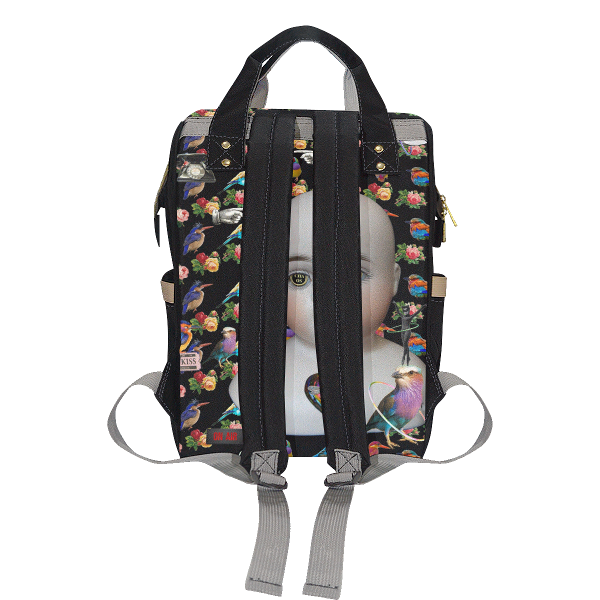 My Creepy Valentine Multi-Function Diaper Backpack/Diaper Bag (Model 1688)