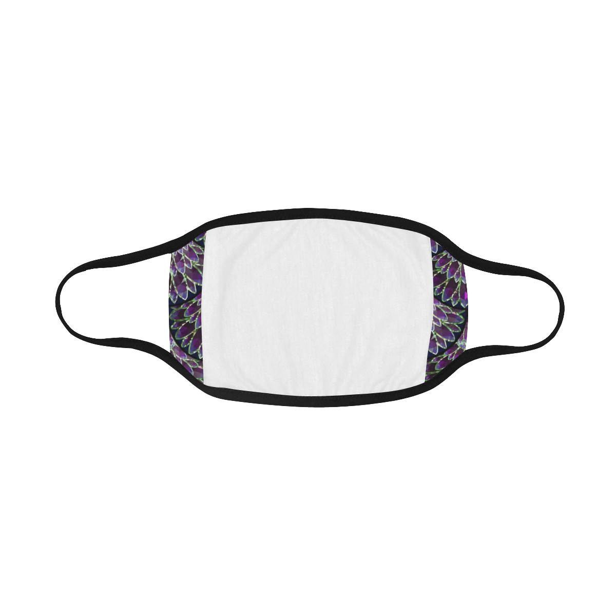 Mosaic flower, purple fish scale Mouth Mask