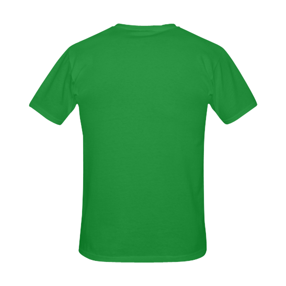 Finger Heart / Green Men's Slim Fit T-shirt (Model T13)