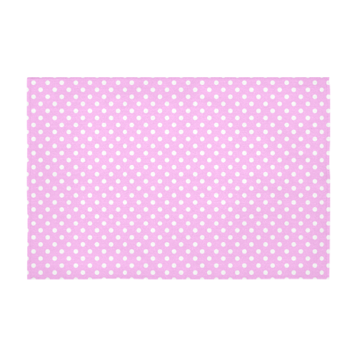 Polka-dot pattern Cotton Linen Tablecloth 60" x 90"