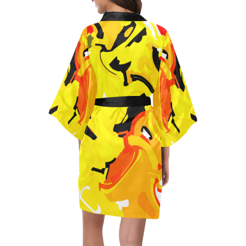 iamcrazy - black Kimono Robe