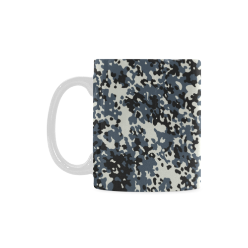 Urban City Black/Gray Digital Camouflage White Mug(11OZ)