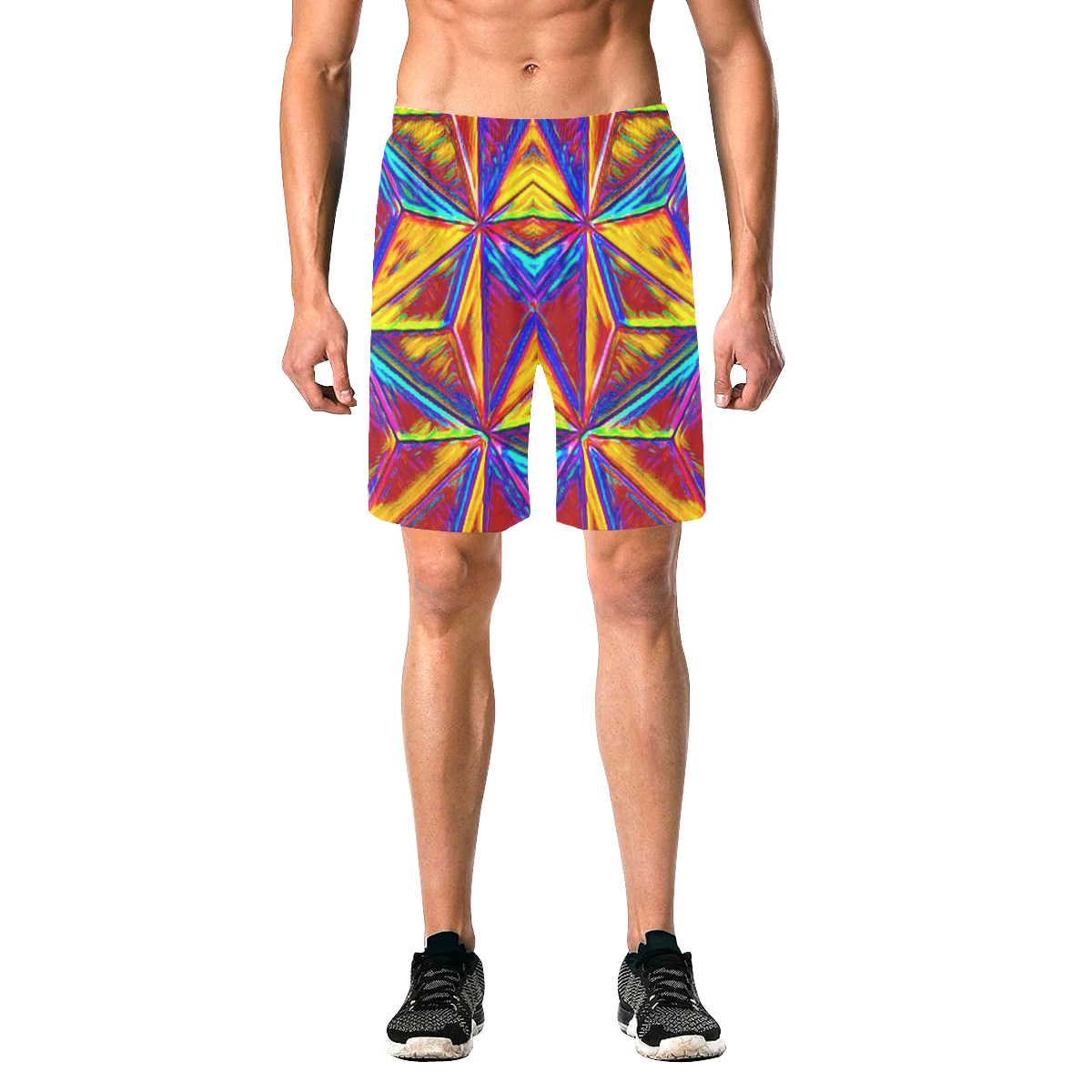 Vivid Life  by JamColors Men's All Over Print Elastic Beach Shorts (Model L20)