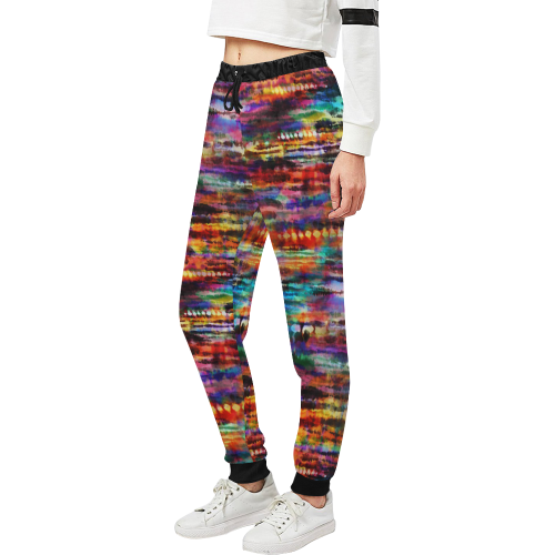 Melting Rainbow Digital Tie Dye Unisex All Over Print Sweatpants (Model L11)