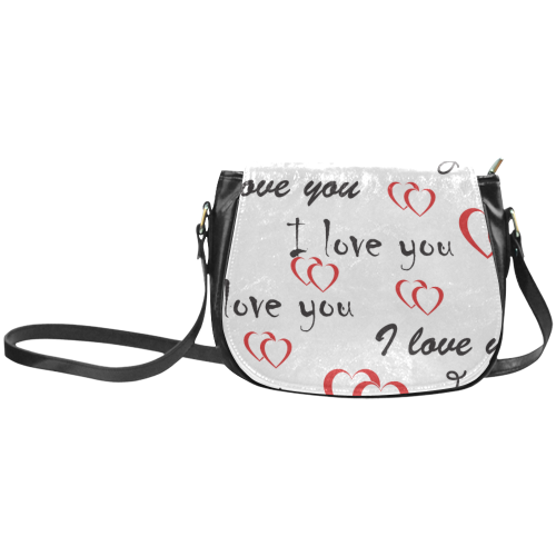 I Love You Classic Saddle Bag/Small (Model 1648)