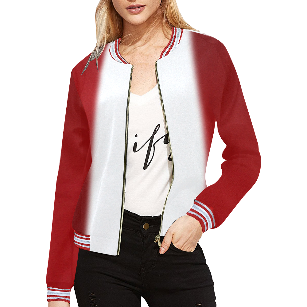 Canada Flag Bomber Jackets All Over Print Bomber Jacket for Women (Model H21)