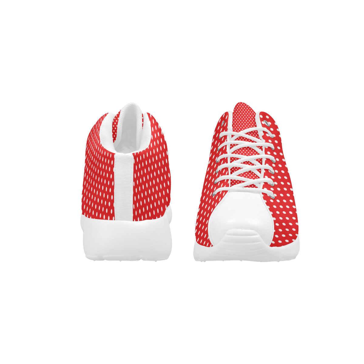 Red polka dots Women's Basketball Training Shoes/Large Size (Model 47502)
