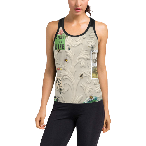 Running Out of Time Women's Racerback Tank Top (Model T60)
