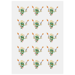 Sherif Jalapeno Personalized Temporary Tattoo (15 Pieces)