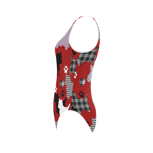 Westie Vest One Piece Swimsuit (Model S04) (D2554191) Vest One Piece Swimsuit (Model S04)